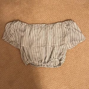 Off the shoulder crop top